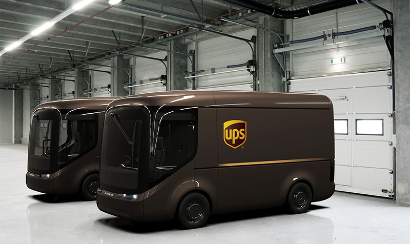 UPS Arrival Trucks